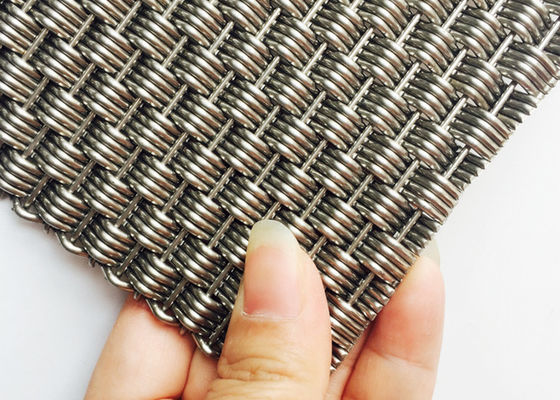Natuurlijke Kleur van Mesh Panels AISI 316L van de verdelingen de Decoratieve Geweven Draad