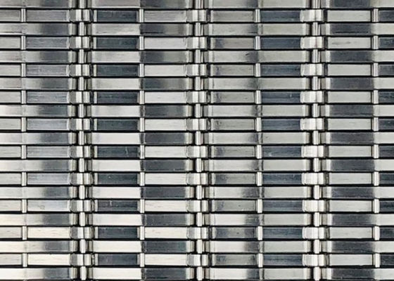 Architecturaal Roestvrij staal Mesh Fabric Enclosures 2.2mm Dia 2.5m Breedte