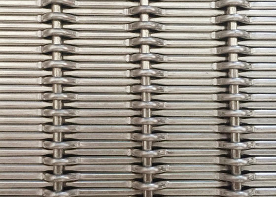 SUS 304 Roestvrij staal Geweven Draad Mesh Panels 2mm Dia 17.5mm Afwijkingshoogte