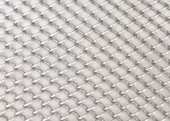 Verdeling 304 Roestvrij staalopen haard Mesh Curtain Aluminum Oxidation