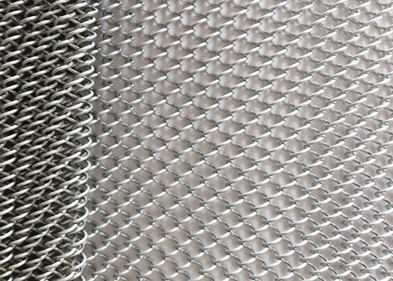 Verdeling 304 Roestvrij staalopen haard Mesh Curtain Aluminum Oxidation