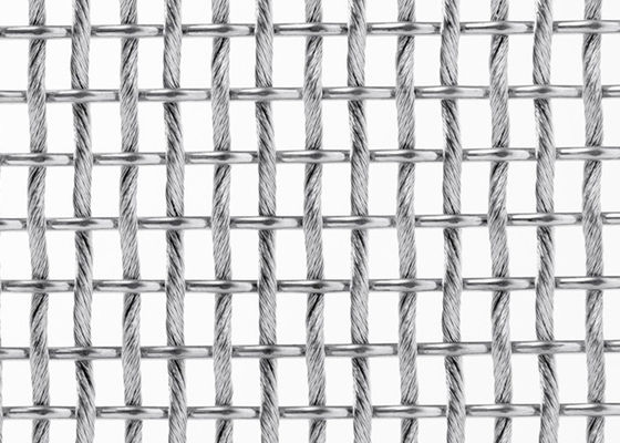 SS316L transparant Metaal Flexibel Mesh Screen Anticorrosion 13ft Breedte