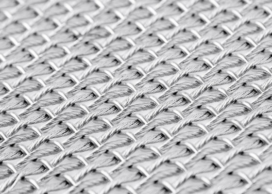SS316L transparant Metaal Flexibel Mesh Screen Anticorrosion 13ft Breedte