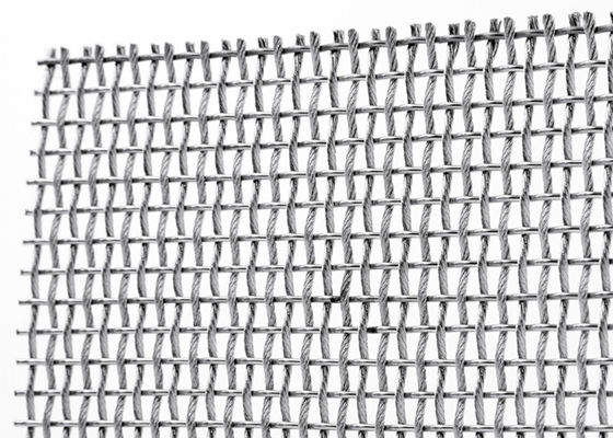 SS316L transparant Metaal Flexibel Mesh Screen Anticorrosion 13ft Breedte