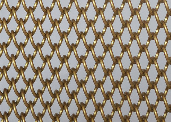 20m Gouden SGS van Mesh Curtain van het Aluminiummetaal