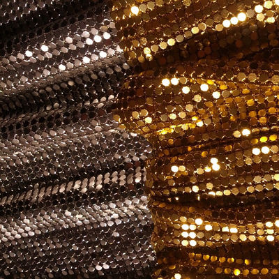 Decoratieve bekleding van metaal van aluminium Sequins oliebestendige metaal mesh kledingstuk