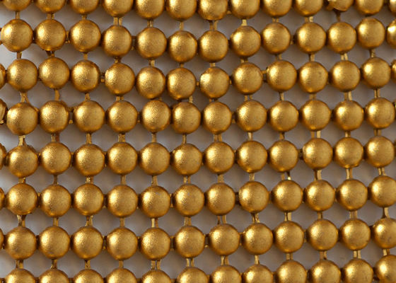 Gouden van de het Lovertjestof van het Legeringsmetaal Metaalgordijn Duurzame 5mm Dia