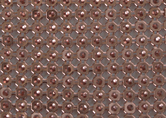 4mm Dia Woven Aluminum Metal Sequin de Verdelingsbekleding van het Stoffen Antiwear Decor