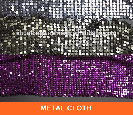 4mm Dia Woven Aluminum Metal Sequin de Verdelingsbekleding van het Stoffen Antiwear Decor