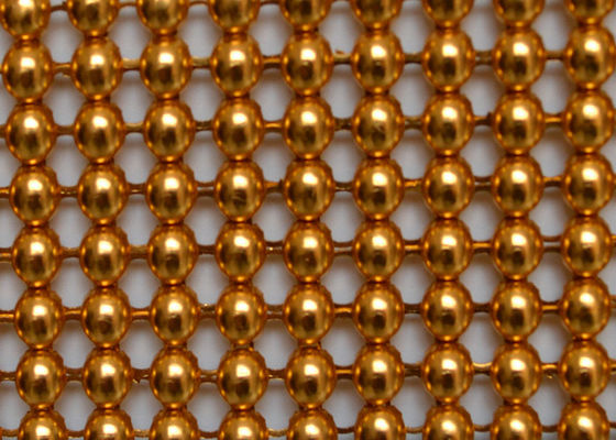 Decoratievoorgevel 2mm het Metaalaluminium Mesh Fabric van de Lovertjedoek PVD