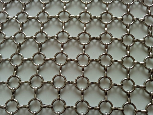 Het Metaal Ring Mesh Curtain ISO9000 van SHUOLONG PVD voor Verdelingsmuur