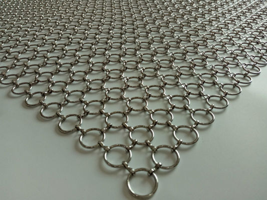 Het Metaal Ring Mesh Curtain ISO9000 van SHUOLONG PVD voor Verdelingsmuur