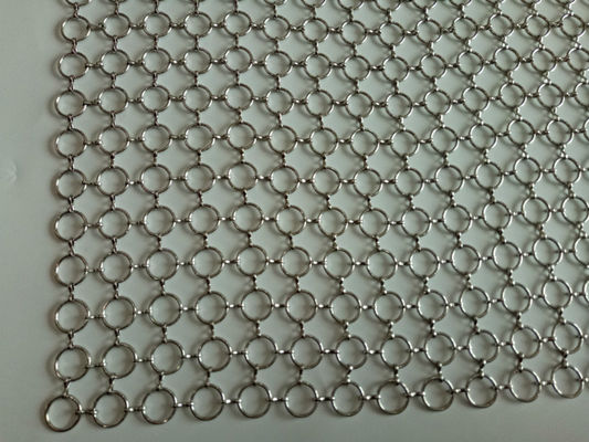 Het Metaal Ring Mesh Curtain ISO9000 van SHUOLONG PVD voor Verdelingsmuur