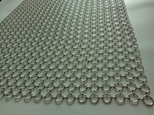 Het Metaal Ring Mesh Curtain ISO9000 van SHUOLONG PVD voor Verdelingsmuur