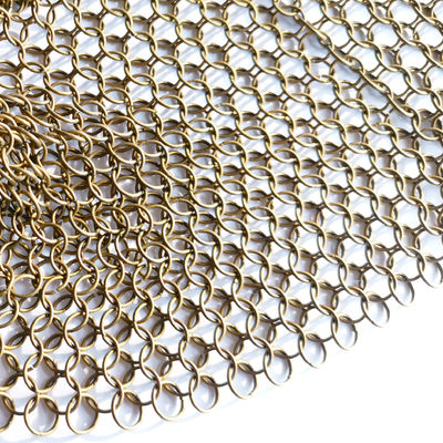 1mm Anticut SGS van Roestvrij staalring mesh curtain indoor fexible