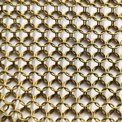1mm Anticut SGS van Roestvrij staalring mesh curtain indoor fexible