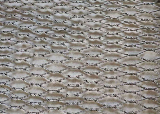 50x50mm Antirust Flexibel Draadnetwerk 1.6mm Dia Braided Wire Mesh Bird-het Scherm