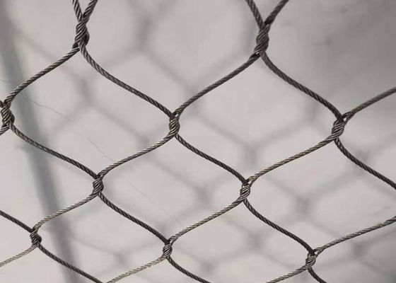 De Hand van SHUOLONG 7x7 - geweven Mesh Facade Stainless Steel Rope Mesh Netting