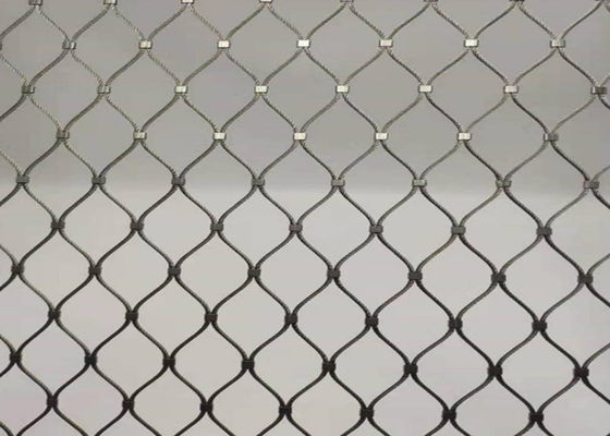 8m Antiwear Diamond Woven Wire Mesh OEM met Lintgesp