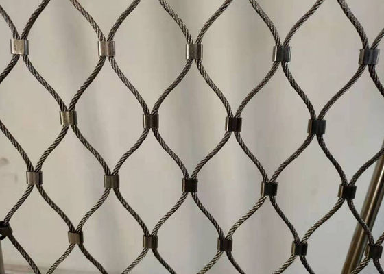 8m Antiwear Diamond Woven Wire Mesh OEM met Lintgesp
