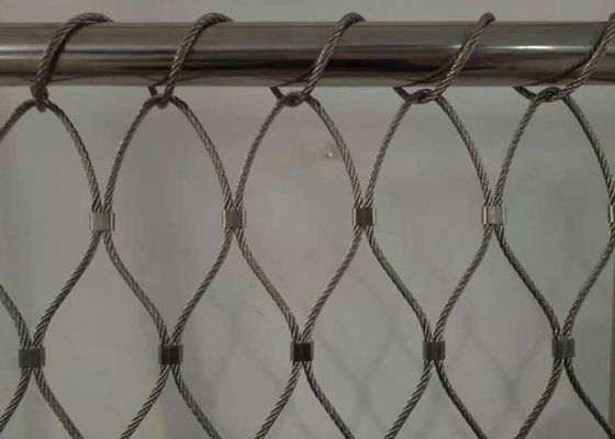 Geknoopte Flexibele Roestvrij staalkabel die AISI 316 die 18x18cm opleveren openen