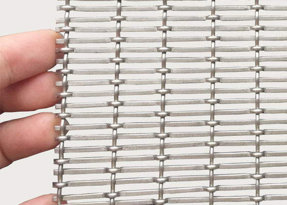 3mm de Dikke Verdelers van Roestvrij staal Architecturale Mesh Woven Wire Screen Space