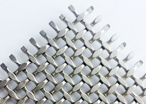 Natuurlijke Kleurenss316 Metaal Geweven Draad Mesh Decorative For Railing