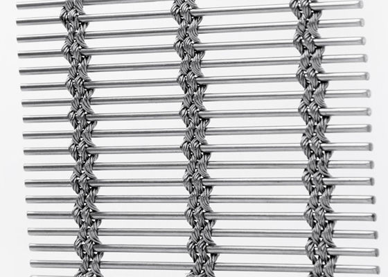 Flexibel het Metaal Architecturaal Netwerk 7mm van de Bekledingsvoorgevel dik Natuurlijke Kleur