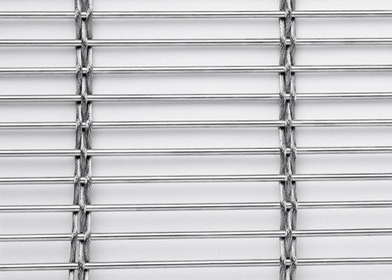 Geweven Onder ogen gezien Metaal 120m X 6m Roestvrij staal Architecturaal Mesh Interior Decorations