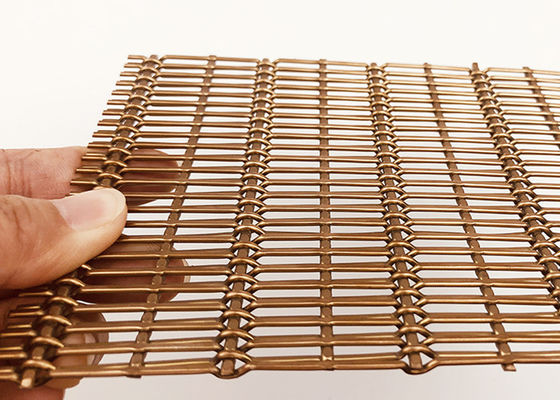 4mm de Decoratieve Geweven Draad Mesh For Screen Wall Cladding van Roestvrij staalpvd
