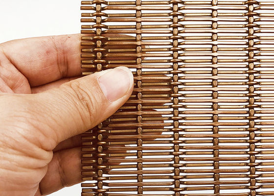 4mm de Decoratieve Geweven Draad Mesh For Screen Wall Cladding van Roestvrij staalpvd