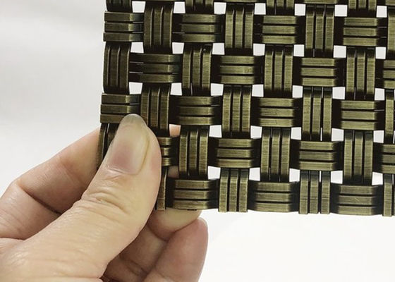 Antiek Architecturaal het Metaalnetwerk 1.8mm van het Messingsroestvrije staal voor Voorgevelbekleding