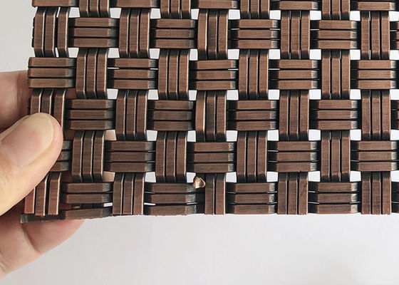 Antiek Architecturaal het Metaalnetwerk 1.8mm van het Messingsroestvrije staal voor Voorgevelbekleding