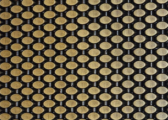 De stijve Architecturale Voorgevel van Mesh Decorative Panels For Building van de Roestvrij staaldraad