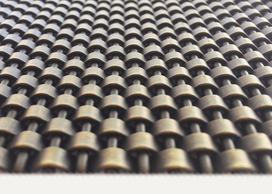 4mm Architecturaal Metaal Mesh Stainless Steel Bronze Color voor Plafondsstof