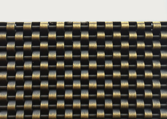 4mm Architecturaal Metaal Mesh Stainless Steel Bronze Color voor Plafondsstof