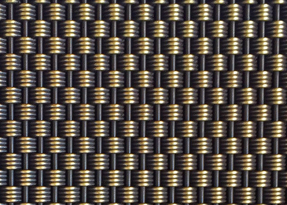 Ss 304 de Architecturale Lift van Metaalmesh antique brass decorative for