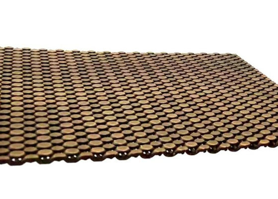 SS304 architecturale Geweven Draad Mesh Antique Brass Decorative Nets voor Bekleding