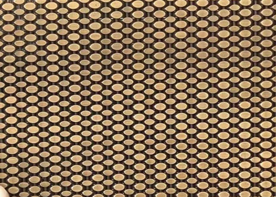 SS304 architecturale Geweven Draad Mesh Antique Brass Decorative Nets voor Bekleding