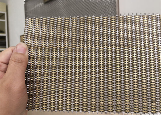 Roestvrij staal Geweven 3.2mm Architecturaal Metaal Mesh For Building Cladding