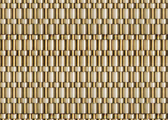 0% het openen van Architecturaal Metaal Mesh Copper Wire Decorative Panel voor Liftmuur