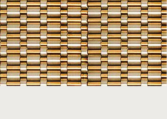 0% het openen van Architecturaal Metaal Mesh Copper Wire Decorative Panel voor Liftmuur