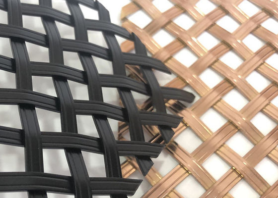 1.5m Decoratieve Plafonds van Mesh Stainless Steel Flat Wire van het Breedte de Architecturale Metaal