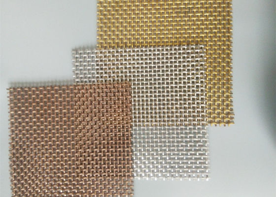 Geweven Metaalcomités 3.2mm Roestvrij staal Geplooid Mesh For Cabinet Doors