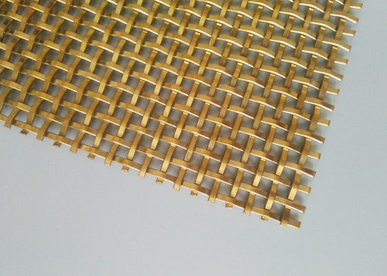 Geweven Metaalcomités 3.2mm Roestvrij staal Geplooid Mesh For Cabinet Doors