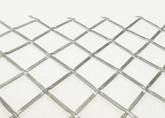 Het binnenlandse 316l-de Voorgevel van Mesh Crimps Woven Metal Building van de Roestvrij staaldraad gebruiken