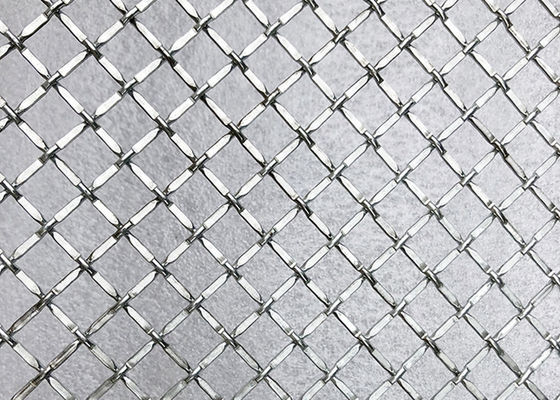 Van de het Slotgolfplaat van de metaaldecoratie Ss302 de Draad Mesh Alkali Resistance For Ceiling en Poort