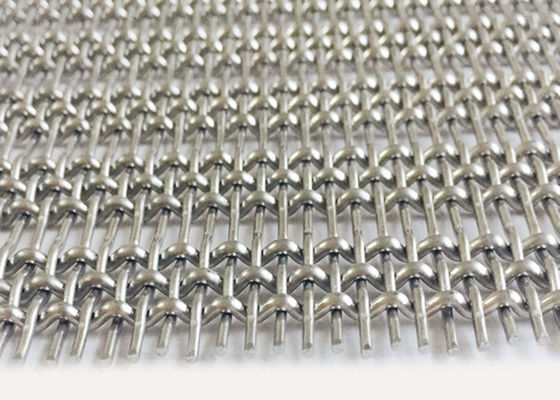 Binnenlandse Geweven Ss 316 Metaalstaal Geplooide Draad Mesh Decoration Building Facade