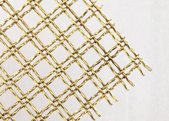 Van de het Slotgolfplaat van de messings de Dubbele Hittebestendigheid Draad Mesh For Decorative Fence