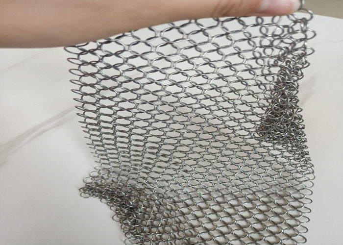 Van het het Metaalroestvrije staal van SS316 HDG PVD de Zalen van Ring Mesh Plain Woven For Exhibition